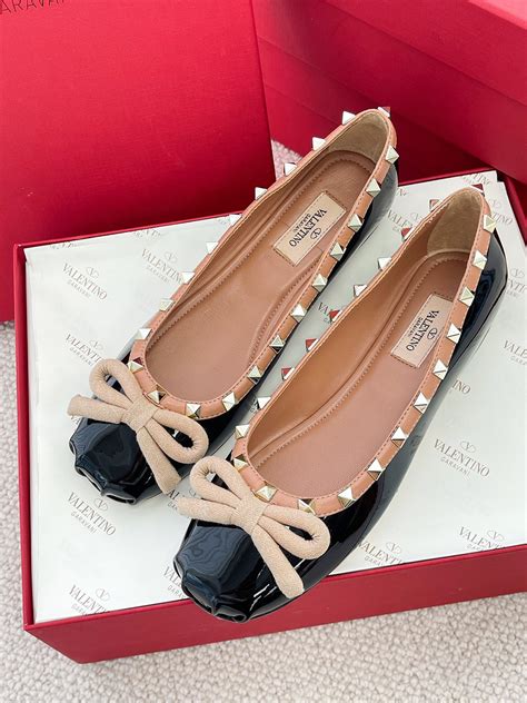 valentino rockstud ballerina replica